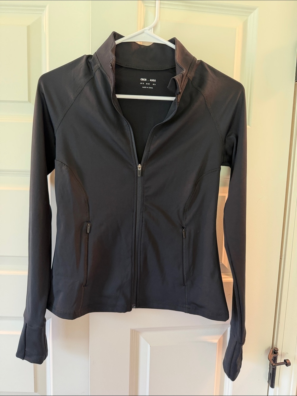 ASOS Black Slim-Fit Utility Jacket with Zip Pockets